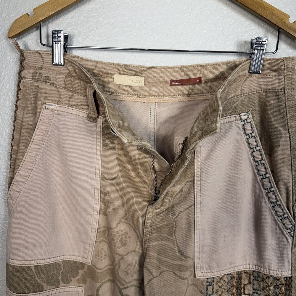 Anthropologie Pilcro The Camp Wanderer Patchwork Pants Size 30 Womens Boho Artsy - Picture 12 of 16